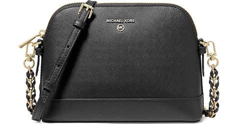 michael kors half dome crossbody bag black|crossbody bag Michael Kors.